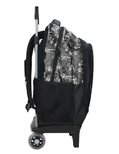 MOCHILA ADAP. 46CM 3C. C/CARRO. HIS NAME IS GROGU